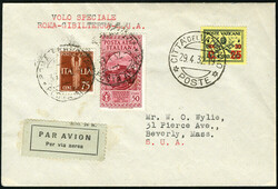 VATICAN CITY Flight Covers 1932 (29 Apr) first flight cover, mixed ...