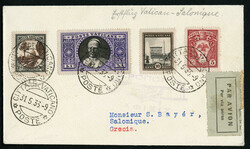 VATICAN CITY Flight Covers 1933 (31 May) first flight, all Vatican ...