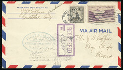 UNITED STATES POSSESSIONS Canal Zone Flight Covers 1931 (5 Dec) first ...