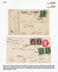 UNITED STATES POSSESSIONS Cuba 1906-09 American Troops in Cuba, eight ...