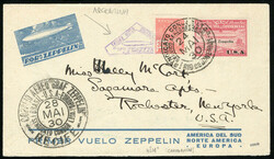 BRAZIL Zeppelin Flights 1930 cover originating in Buenos Aires (with ...