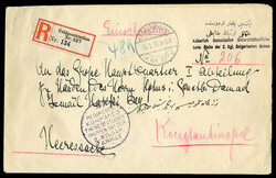BULGARIA Bulgaria in World War I 1917 (15 Jan) registered cover sent ...