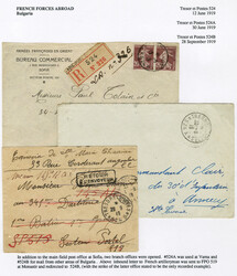 BULGARIA French Forces in Bulgaria 1919-21 selection of six covers on ...
