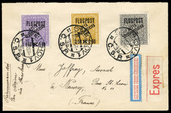 CZECHOSLOVAKIA Semi-Postals (B37-39) 1919 overprinted on Austrian Air ...