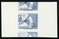 ECUADOR Air Post (C242-44P) 1953 Pan-American Highway, set of three ...