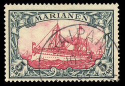 GERMAN COLONIES Mariana Islands (17-29) 1901 Yacht, complete set, ...