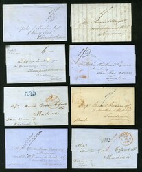 BRITISH COMMONWEALTH BRITISH GUIANA 1840-57 selection of 20 FLs or ...