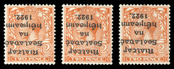 BRITISH COMMONWEALTH IRELAND (SG 13a) 1922 2p orange, Die II, ...