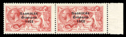 BRITISH COMMONWEALTH IRELAND (SG 65,65b) 1922 5sh rose carmine, right ...