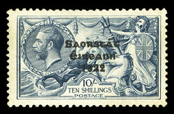 BRITISH COMMONWEALTH IRELAND (SG 88c) 1927 10sh dull gray blue, Flat ...