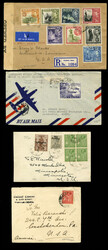 BRITISH COMMONWEALTH MALTA 1910-1957 selection of eight covers and ...