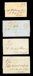 BRITISH COMMONWEALTH TRINIDAD 1839-1865 five FLs to London or Madeira ...