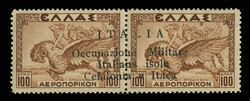 IONIAN ISLANDS Issued under Italian Occupation (NC6) 1941 100d brown, ...