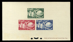 MONACO (245-46,C30-33var) 1949-50 UPU, selection of 12 gummed ...