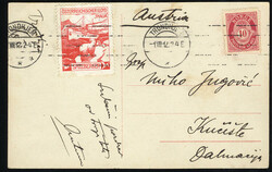 NORWAY Norwegian Arctic Mail 1912 (1 Aug) picture postcard with ...