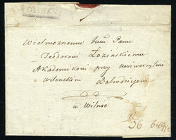 POLAND 1818 outer FL from Dubno to Wilno, with boxed "Dubno" in ...