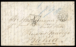 ARGENTINA 1867 (12 Oct) FL from Buenos Aires, with "Buenos Ayres Paq ...