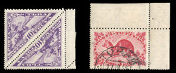 TANNU TUVA (57a,63var) 1935 10k violet, tete-beche pair, one compound ...