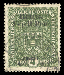 WESTERN UKRAINE (26) 1919 4hr on 4kr dark green, used, v.f., signed ...