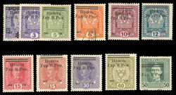 WESTERN UKRAINE (64,66-75) 1919 Second Stanyslaviv Issue (Fourth Set) ...