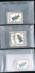 LARGE LOTS AND COLLECTIONS CUBA (3328-3334) 1991 Birds, 15 complete ...