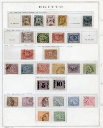 LARGE LOTS AND COLLECTIONS EGYPT 1866-1955 collection of used and ...