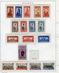 LARGE LOTS AND COLLECTIONS EGYPT 1866-1955 collection of used and ...