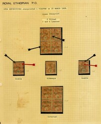 LARGE LOTS AND COLLECTIONS ETHIOPIA 1901-08 Menelik II and Lion of ...