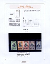 LARGE LOTS AND COLLECTIONS ETHIOPIA 1930-80 collection on pages, 3 ...