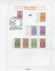 LARGE LOTS AND COLLECTIONS ETHIOPIA 1930-80 collection on pages, 3 ...