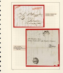 LARGE LOTS AND COLLECTIONS ITALIAN STATES 1809-1872 stampless letters ...