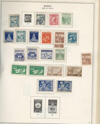 LARGE LOTS AND COLLECTIONS KOREA 1900-80 collection in a Minkus album ...