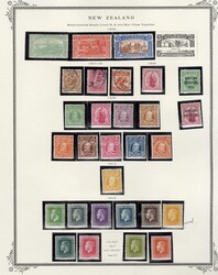LARGE LOTS AND COLLECTIONS NEW ZEALAND 1858-1990 collection on Scott ...