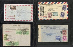 LARGE LOTS AND COLLECTIONS PERU 1836-1960 covers and postal history, ...
