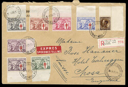 BELGIUM Semi-Postals (B156-62) 1934 Crusader, complete set of seven, ...