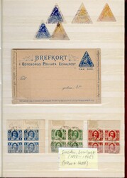 LARGE LOTS AND COLLECTIONS SWEDEN Local Stamps 1888-1945 collection ...