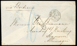 FRANCE French Consular Post - Argentina 1865 (15 Jan) cover with ...