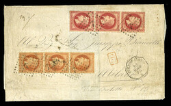 FRANCE French Consular Post - Argentina 1870 (30 Apr) outer FL ...