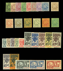 FRENCH COLONIES French Guinea (18-47) 1904-07 complete sets, couple ...