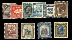 BRITISH COMMONWEALTH CYPRUS (114-123S) 1928 50th Anniversary of ...