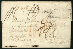 BRITISH COMMONWEALTH GIBRALTAR 1781 (9 Apr) FL to England, written by ...