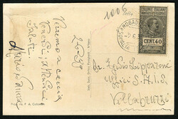 ITALIAN COLONIES Somalia 1939 (2 Jun) picture postcard to Italy, ...