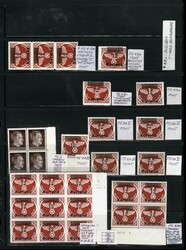 LATVIA Kurland (1N20-24) 1945 surcharges, specialized holding, ...