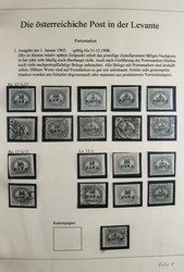 4785: Österreich Post in der Levante - Sammlungen