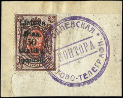 4195: Litauen Lokalausgaben Südlitauen (Grodno)