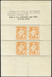 1720: Argentinien Privatpost in Feuerland