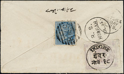 3150: Indien Staaten Indore - Ganzsachen