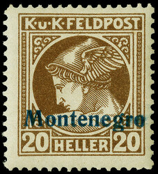 4810: Österreich Feldpost Montenegro - Zeitungsmarken