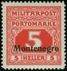 4810: Österreich Feldpost Montenegro - Portomarken