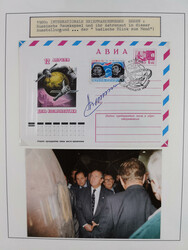 1939/95, kleine Sammlung Autographen diverser Raketenpost-Pionieren, ...
